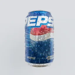 Pepsi can with condensation | FREE Beverages models | BlenderKit