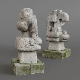 Modern garden sculpture