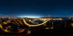 City Night lights Twilight Sky