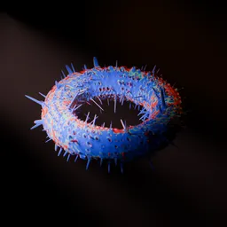 Abstract Spiked Alien Organism Torus