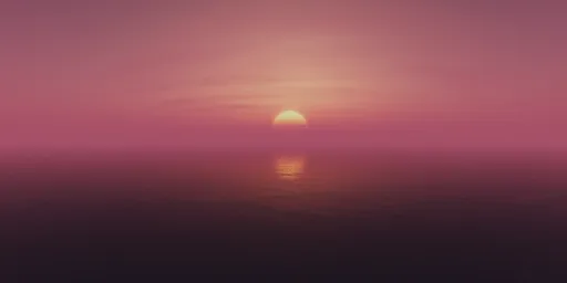 Pink Colorful Sunset Sky