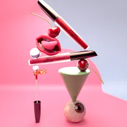 Liquid lipstick creative shot