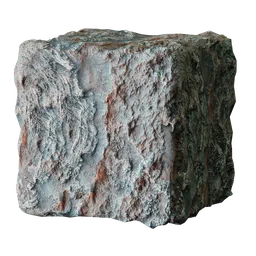Highly detailed Rock Alien 02 PBR texture for 3D artists optimised for Blender and compatible with other 3D applications.