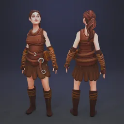 Stylized Amazon warrior