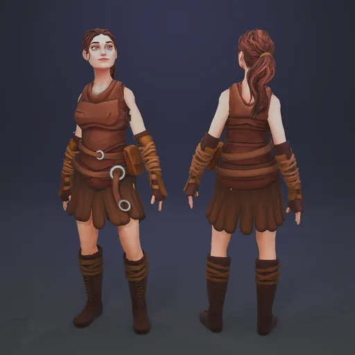 Stylized Amazon warrior