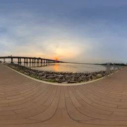 Sunset at the seaside