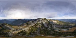 Aerial Mountain Landscape