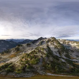Aerial Mountain Landscape