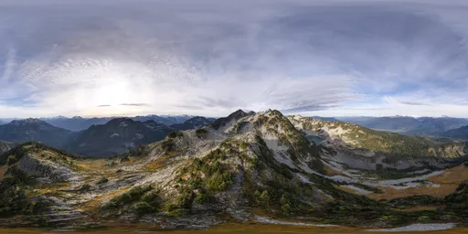 Aerial Mountain Landscape