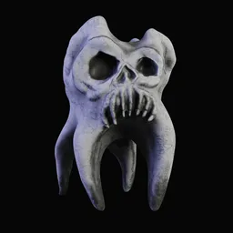 Tooth monster sculpture