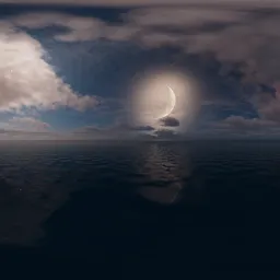 Evening moon