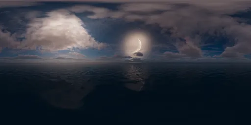 Evening moon