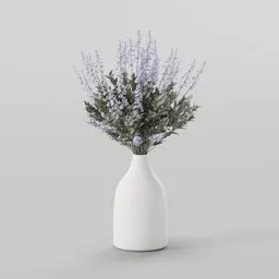Natural lavender bush harmony