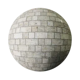 High-quality PBR Granite Brick Wall texture for Blender 3D, suitable for architectural rendering and game assets.