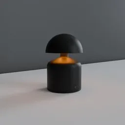 Mushroom table lamp
