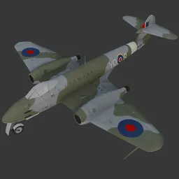 Fighter Jet Gloster Meteor