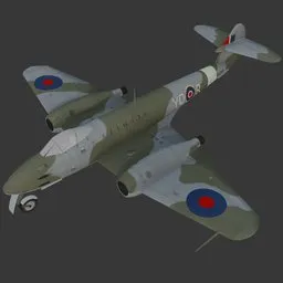 Fighter Jet Gloster Meteor