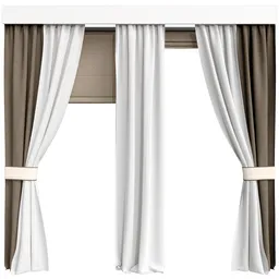 MI Silk And Cotton Curtain Set