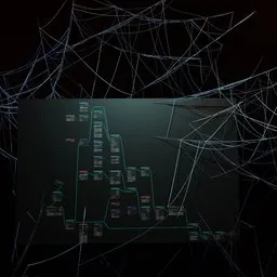 Draw Cobwebs Between Surfaces