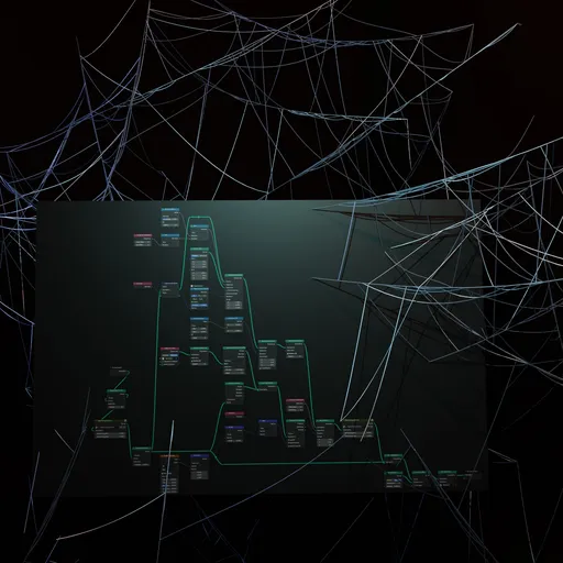 Draw Cobwebs Between Surfaces