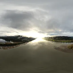 Dramatic Sunrise over river