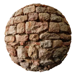 Medieval Stone Wall PBR Scan 02