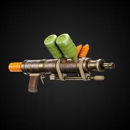 Apocalyptic Game-Ready Guns + 4K Textures | BlenderKit Series