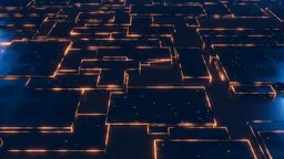 Procedural Sci-Fi Circuit Surface Scene