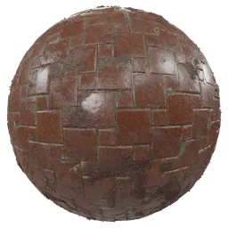 High-resolution PBR material for 3D rendering with realistic wet, muddy texture for Blender and similar software.