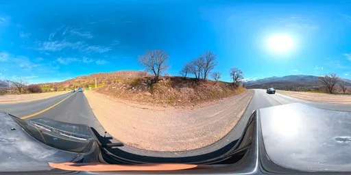 Highway  Hills Mountain Horizon
