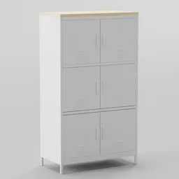 Steel cabinet Ivory