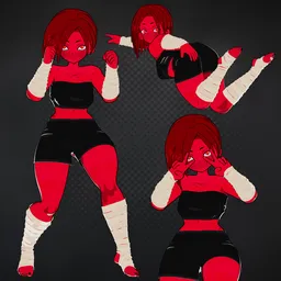 Lucifera - Anime Stylized NPR Character