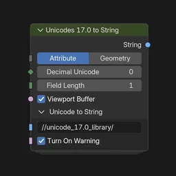 Unicodes 17.0 to String