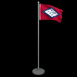 Animated Flag of Arkansas State