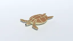 Low Poly Sea Turtle