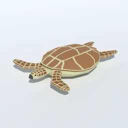 Low Poly Sea Turtle