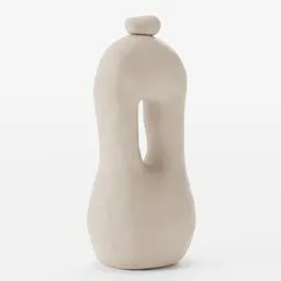 Hand made clay vase