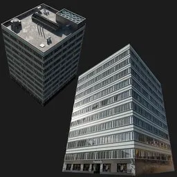 Modern Strip Window Office Building