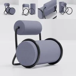 Cylindrical Lounge Chair