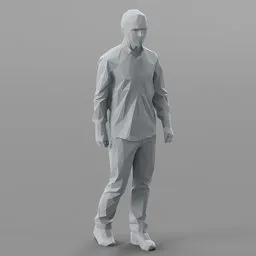 Lowpoly Male Walking
