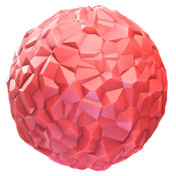 High-quality PBR plastic material with a pink hue for realistic texturing in Blender 3D and other CGI applications.