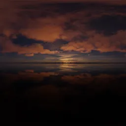 Cloudy Sunset Twilight Lake