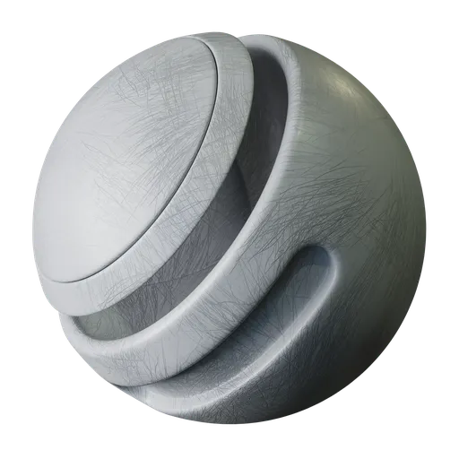 Scratched White Plastic