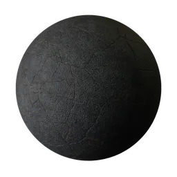 Cracked asphalt