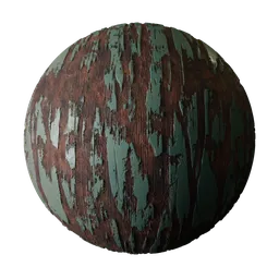 Worn Blue Painted Wood