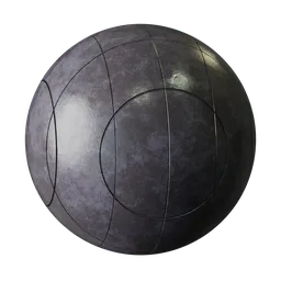 High-resolution dark blue-gray ceramic tile texture for PBR material in 3D modeling and rendering.