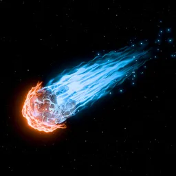 Stylized Space Comet (Animated)