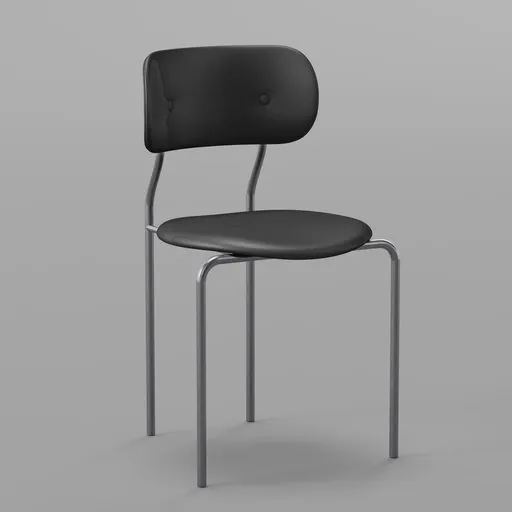 Modern Dining Chair with Metal Frame