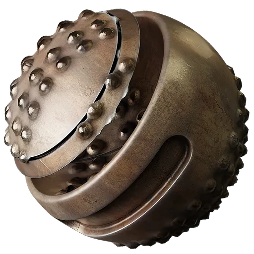 Rivets Metal Pale Brown