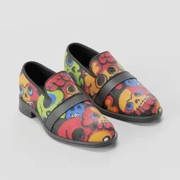 Man skull loafer